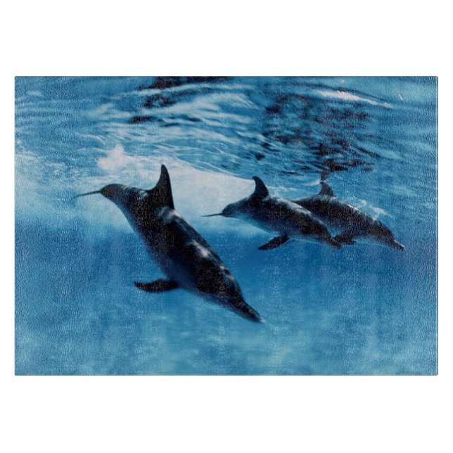Tabla De Cortar Trío de delfines (Anverso)