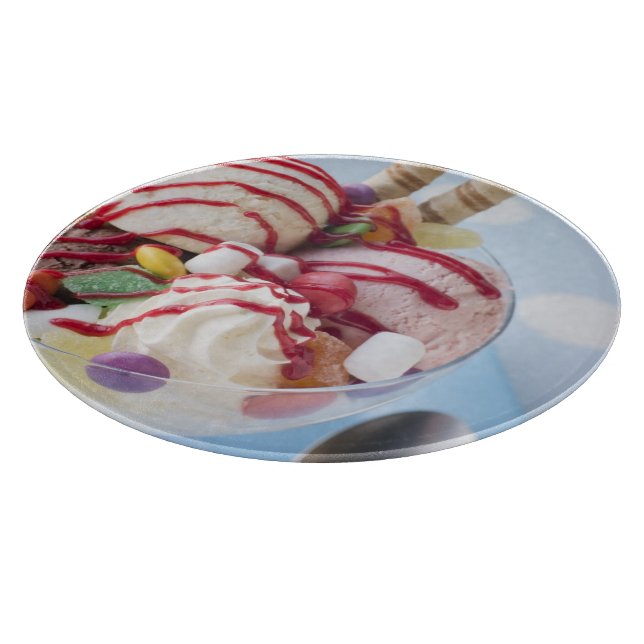Tabla De Cortar Trío del helado y del helado dulce (Borde)