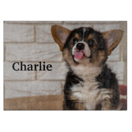Tabla De Cortar Triple color Pembroke Welsh Corgi Puppy Dog