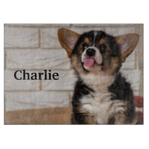 Tabla De Cortar Triple color Pembroke Welsh Corgi Puppy Dog