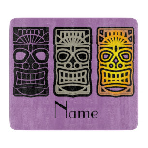 Tabla De Cortar Triple escultura tiki Thunder_Cove