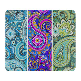 Tabla De Cortar Trippy Hippy Retro Paisley