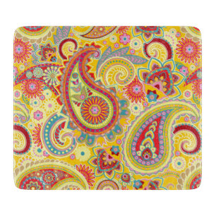 Tabla De Cortar Trippy Hippy Retro Paisley