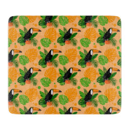 Tabla De Cortar Trópico Toucan Bird Seamless Pattern