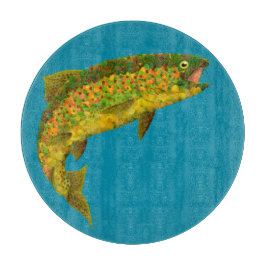 Tabla De Cortar Trucha arco iris de hoja de lápiz 3