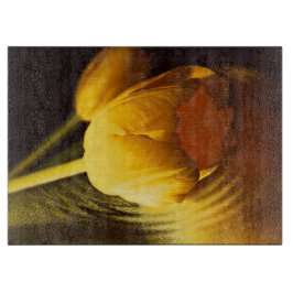 Tabla De Cortar Tulipán amarillo romántico