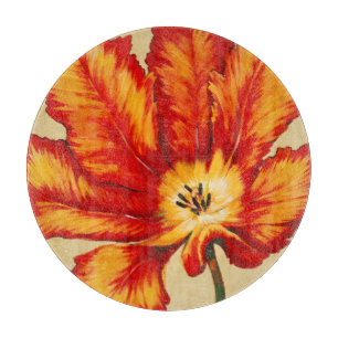Tabla De Cortar Tulipán del loro II