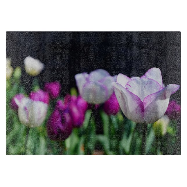 Tabla De Cortar ¡Tulipanes de primavera! (Anverso)
