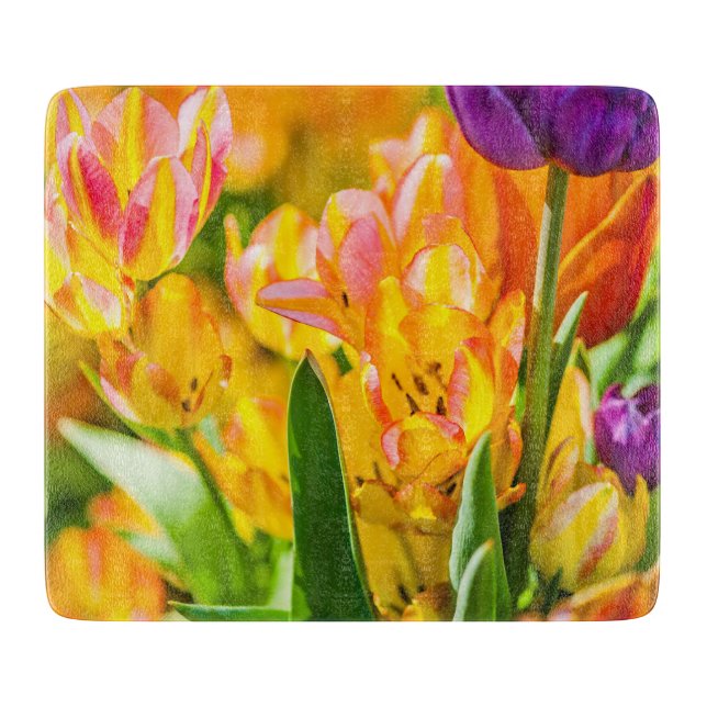 Tabla De Cortar Tulipanes Encantadores 01 (Anverso)