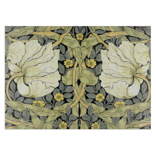 Tabla De Cortar Tulipanes Pimpernel Arte Botánico de William Morri