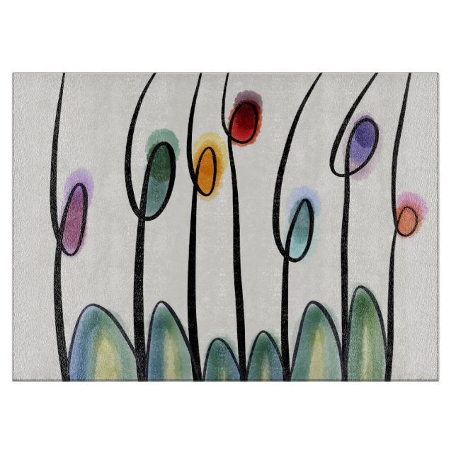 Tabla De Cortar Tulipanos (Anverso)