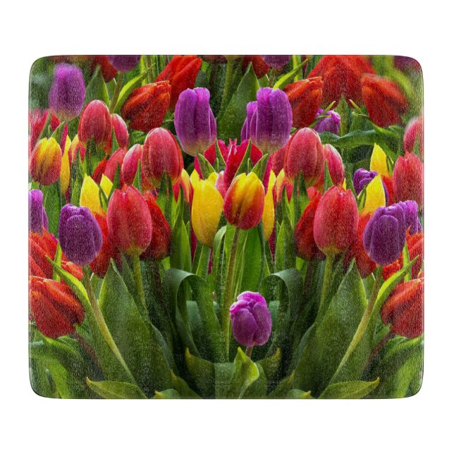 Tabla De Cortar Tulips brillante (Anverso)