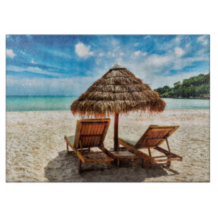 Tabla De Cortar Tumbonas en la playa