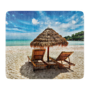 Tabla De Cortar Tumbonas en la playa