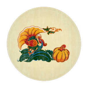 Tabla De Cortar Turquía y el Consejo de Acción de Gracias de la Ca