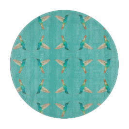Tabla De Cortar Turquoise Hummingbirds