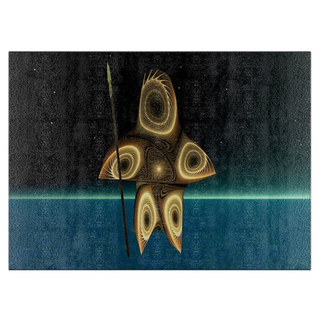 Tabla De Cortar Tuvaaq - Cazador inuit fractal (Anverso)