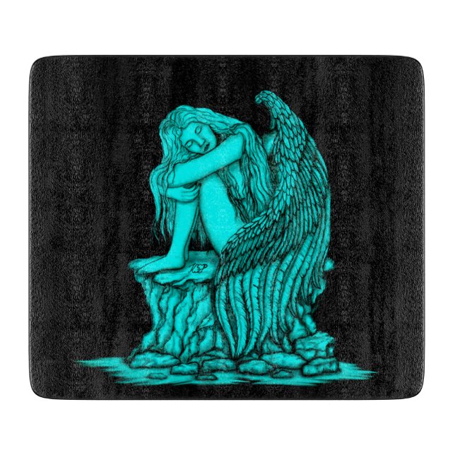 Tabla De Cortar Un ángel dormido en la piedra (Anverso)