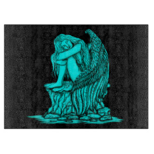 Tabla De Cortar Un ángel dormido sobre la piedra