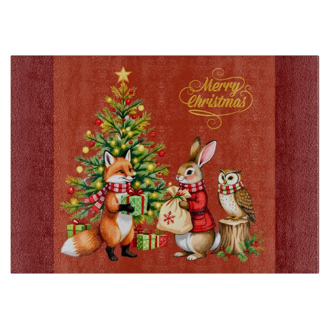 Tabla De Cortar Un cuento de Navidad en el bosque (Anverso)