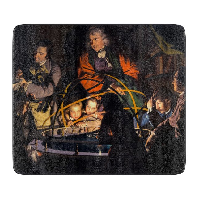 Tabla De Cortar Un filósofo dando lecciones sobre el sistema solar (Anverso)