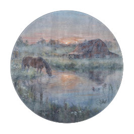 Tabla De Cortar Un Nuevo Día -* Pintura de caballo