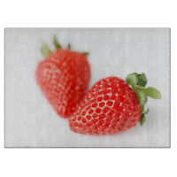 Un par de fresas rojas