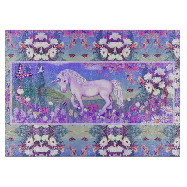 Tabla De Cortar Un paraíso morado (Anverso)