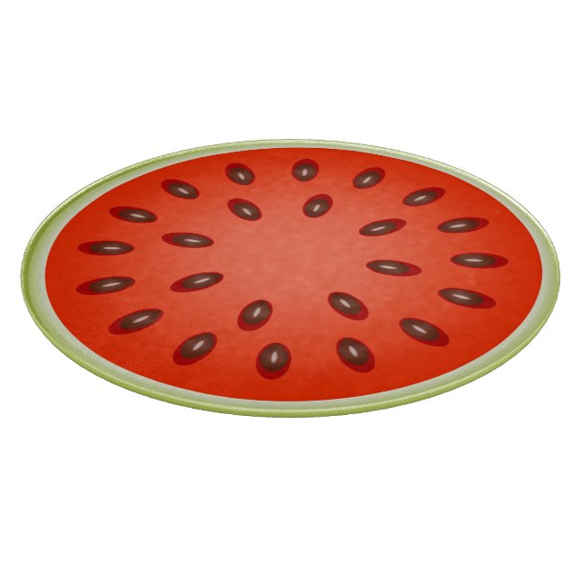Tabla De Cortar Un trozo de sandía roja (Borde)
