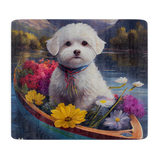 Tabla De Cortar Una Aventura Escenaria: Una Aventura Bichon Frise  (Anverso)