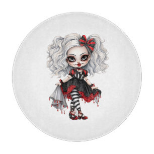 Tabla De Cortar Una Colección de Diseños de Halloween de una Chica