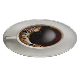 Tabla De Cortar Una copa de café negro