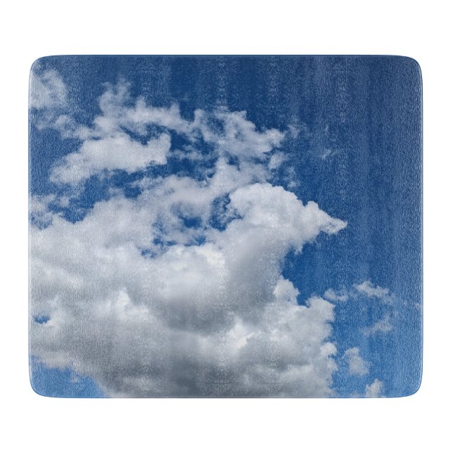 Tabla De Cortar Una esquina de nubes  (Anverso)