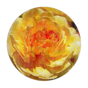 Tabla De Cortar Una rosa amarilla