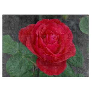 Tabla De Cortar Una rosa roja