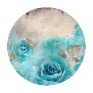 Tabla De Cortar Una serie de diseño de efímera shabby chic azul 7