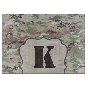 Tabla De Cortar Uniforme OCP Camo del ejército de corte de vidrio