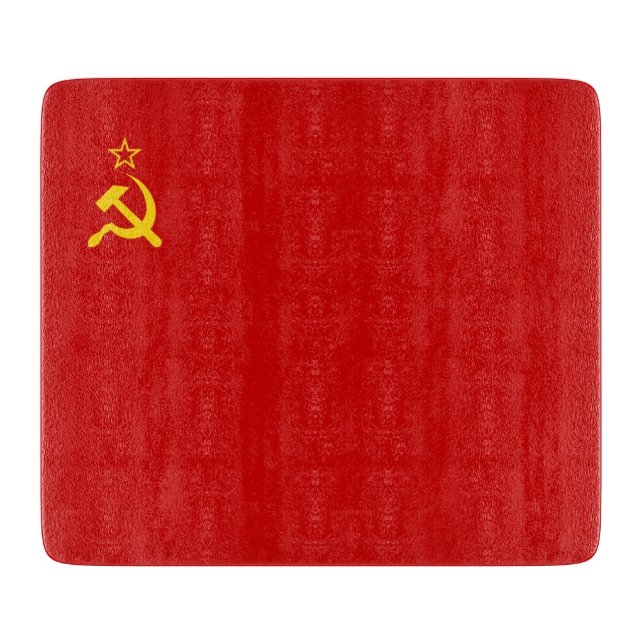 Tabla De Cortar Unión Soviética (URSS) (Martillo y hoz comunista) (Anverso)