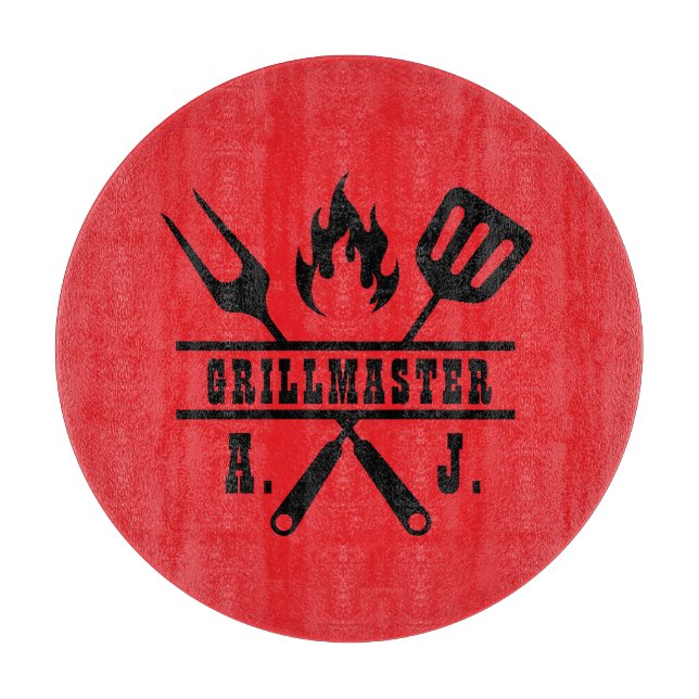 Tabla De Cortar Utensilio Rojo Grillmaster  (Anverso)