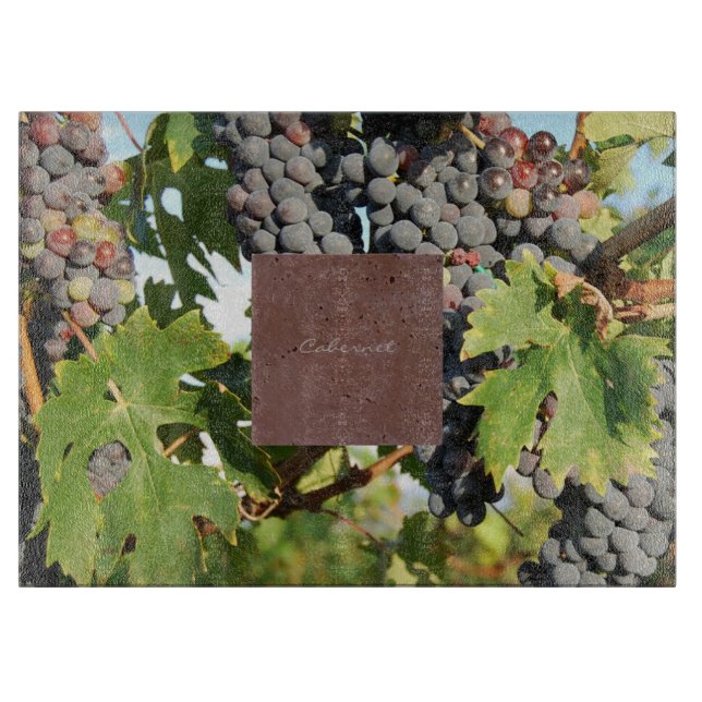 Tabla De Cortar Uvas De Vino En Vino (Anverso)