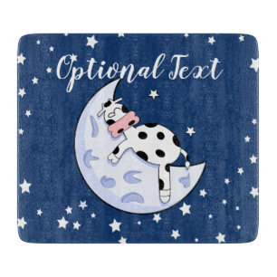 Tabla De Cortar Vaca sobre la luna