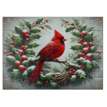 Tabla de cortar vacaciones nido de cardenal