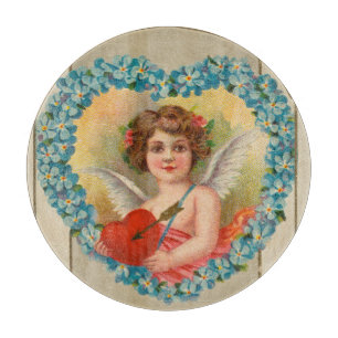Tabla De Cortar Valentín antiguo, Stecher Litho Company, ca. 1910