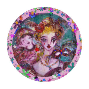 TABLA DE CORTAR VALENTINE AMA A LA FIESTA VENECIANA MASQUERADE