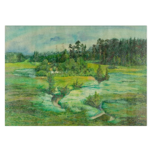 Tabla De Cortar valle verde (Anverso)