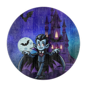 Tabla De Cortar Vampión de Halloween, caprichoso