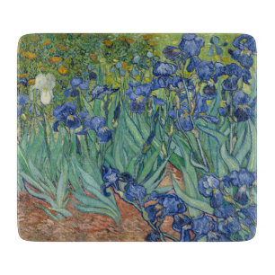 Tabla De Cortar Van Gogh Irises Glass Cutting Board