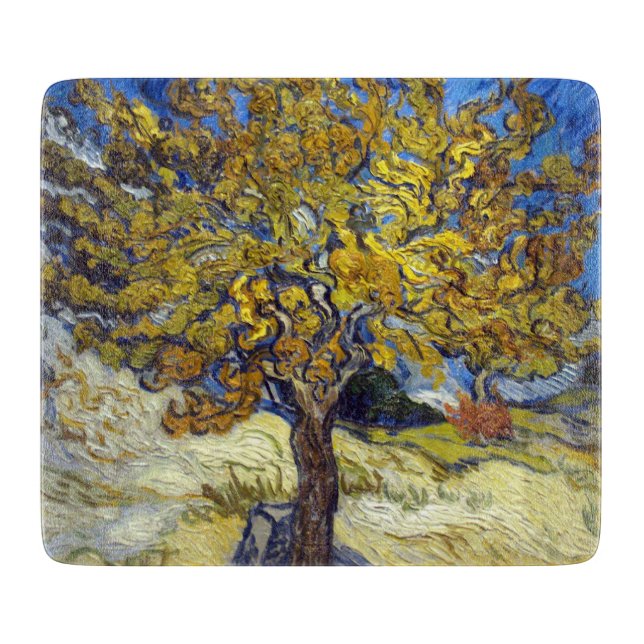 Tabla De Cortar Van Gogh Mulberry Tree Masterpiece Art (Anverso)