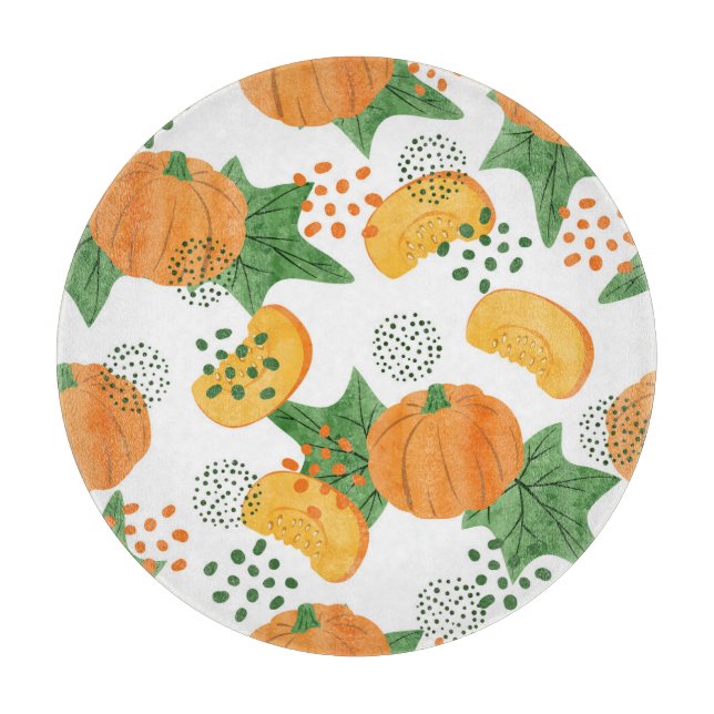 Tabla De Cortar Vegetable de calabaza acuática: Naranja sin soldad (Anverso)