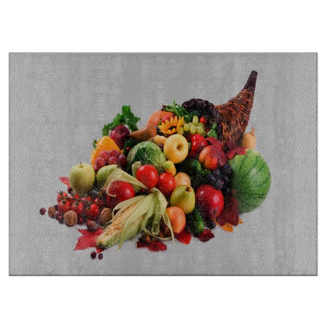 Tabla De Cortar Vegetales Y Frutos Cornucopia (Anverso)